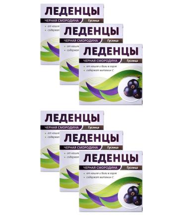 Guslitsa Lollows for the throat with Vit. With the taste of Ch. Smorodins 27g - 6 pcs