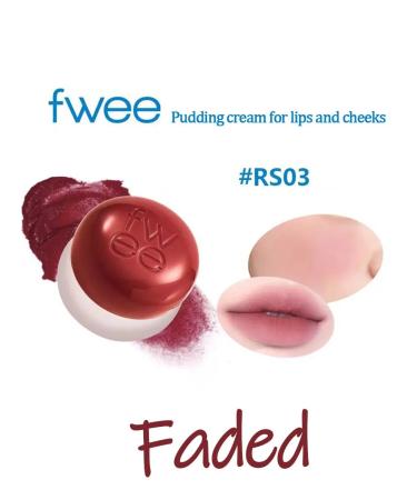 FWEE blush lips and cheeks powder lipstick RS03#faded