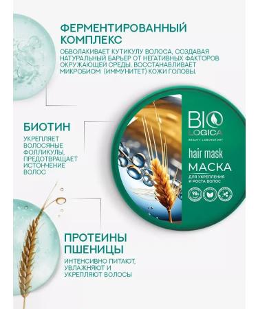 BIOLOGY Mask for strengthening and hair growth 250 ml - Buy Online on GoSupps.com