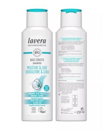 Lavera Natural shampoo moisturizing and leaving 250ml - Buy Online on GoSupps.com
