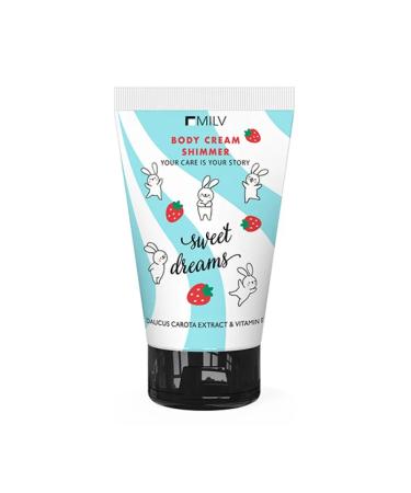 MILV Moisturizer body cream with Sweet Dreams shimmer. 150 ml
