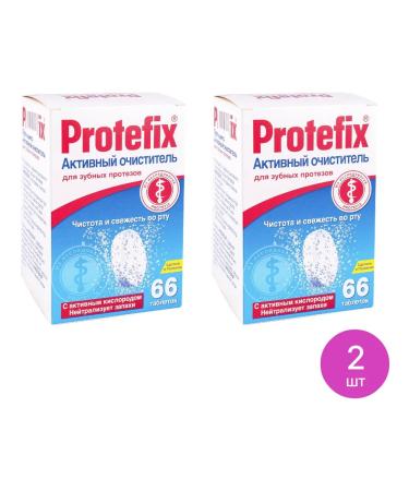 Protefix tablets for cleansing dentures 66pcs 2 pcs