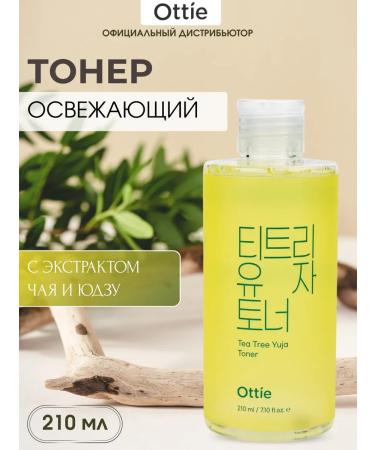 Ottie Refreshing toner with yuzu and green tea 210 ml
