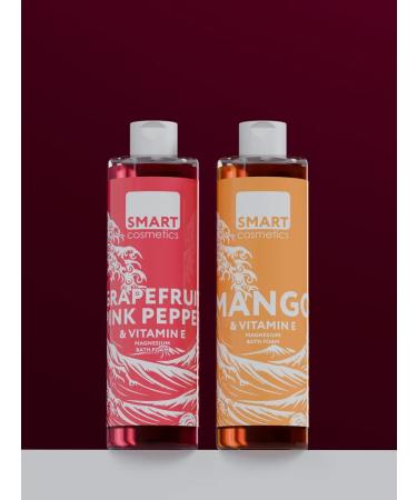 Smart Cosmetics Set foam for bath mango grapefruit and pink pepper 2x500 - Buy Online on GoSupps.com
