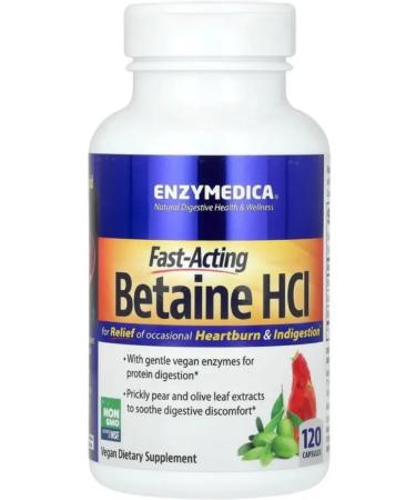 enzymedica Betain hydrochloride 120 capsules - Buy Online on GoSupps.com