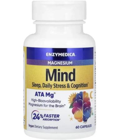 enzymedica Magnesium Mind Magnesium for the brain 60 caps - Buy Online on GoSupps.com