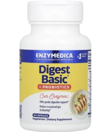 enzymedica Digest Basic Probiotics Enzymes 30 capsules