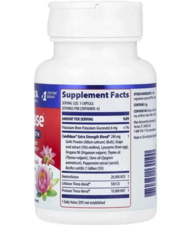 enzymedica Candidase Extra Strength 42 capsules - Buy Online on GoSupps.com