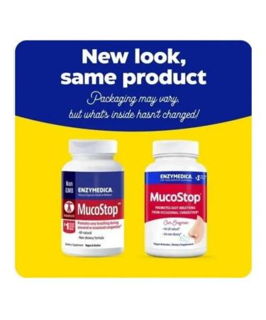 enzymedica Mucostop from nasal congestion 48 capsules - Buy Online on GoSupps.com