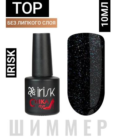 Top with a shimmer without a sticky layer Irisk Chika Top 01 10ml