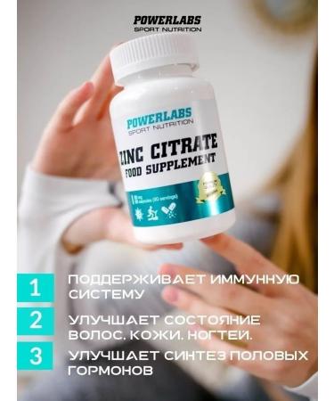 POWERLABS Zinc vitamins zinc citrate dietary supplement vitamins - Buy Online on GoSupps.com