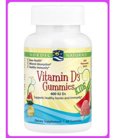 Nordic Naturals Vitamin D3 for children 400 IU 60 chewing sweets
