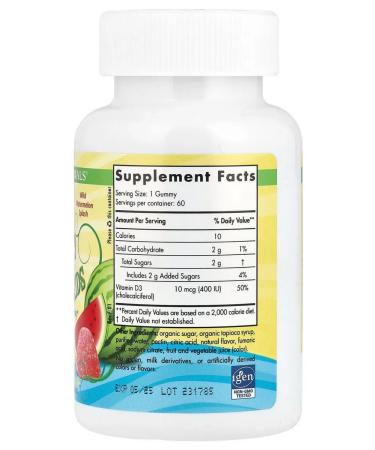 Nordic Naturals Vitamin D3 for children 400 IU 60 chewing sweets - Buy Online on GoSupps.com