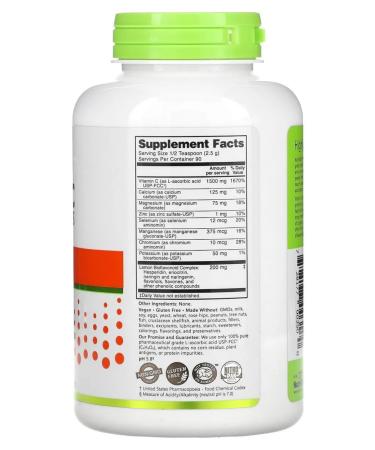 NutriBiotic Vitamin C with bioflavonoids and minerals 227 g - Buy Online on GoSupps.com