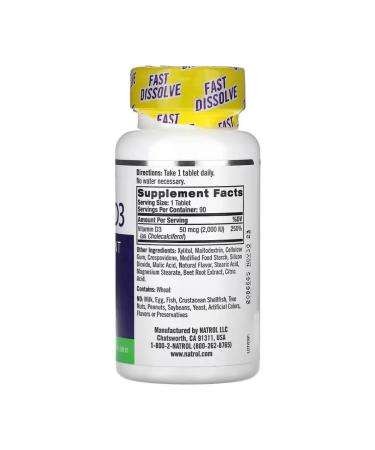 Natrol Vitamin D3 2000 me - Buy Online on GoSupps.com