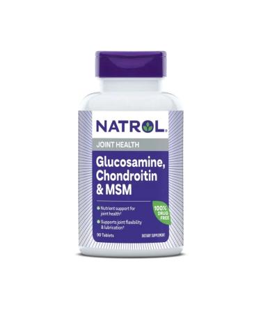 NATROL Glucosamine chondroitin and methyl sulfonylmetatan 90 tablets