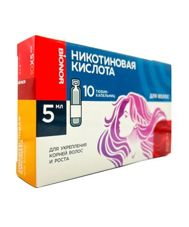 BIONOR Nicotinic acid for hair 20 tubes of 5 ml - Buy Online on GoSupps.com