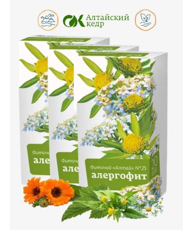Altai cedar Altai phytochai No. 25 Alergofit 20 F P 3UP