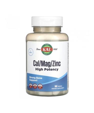 KAL Calcium Magnesium Zinc 100 Tab