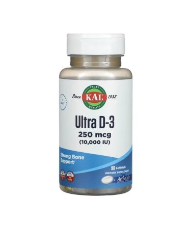 KAL Ultra D-3 1000 IU (250 g) Activgels 90 caps