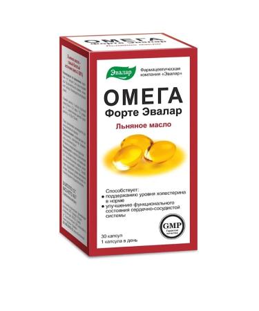 Evalar Omega Forte linseed oil 30 capsules