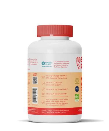 Smarty Pants Multivitamins for children with omega 3 120 marmalade - Buy Online on GoSupps.com