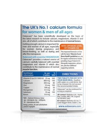 Vitabiotics Osteocare Calcium Magnesium Vitamin D3 90 Tab - Buy Online on GoSupps.com
