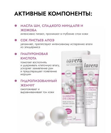 Lavera Natural skin cream around the eyes 15ml - Buy Online on GoSupps.com