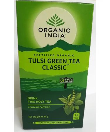 Organic India Drink of herbal Tulsey (basil) and green tea 25 pack