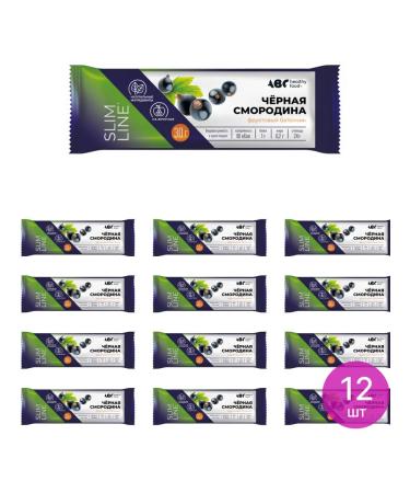 ABC Healthy Food Fruit dietary bar with blackcurrant 30g 12 sh