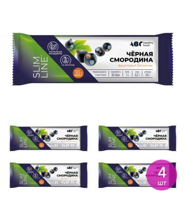 ABC Healthy Food Fruit dietary bar with blackcurrant 30g 4 pcs