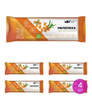 ABC Healthy Food Fruit diet bar with sea buckthorn 30g 4 pcs