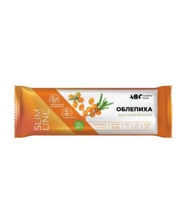 ABC Healthy Food Fruit diet bar with sea buckthorn 30g 20 pcs - Buy Online on GoSupps.com