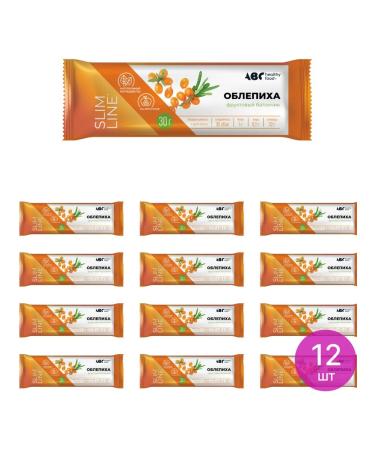 ABC Healthy Food Fruit diet bar with sea buckthorn 30g 12 pcs