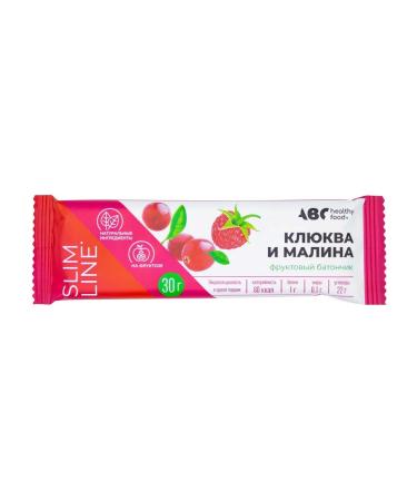 ABC Healthy Food Fruit dietary bar with cranberry and raspberry 30g 16 sh - Buy Online on GoSupps.com