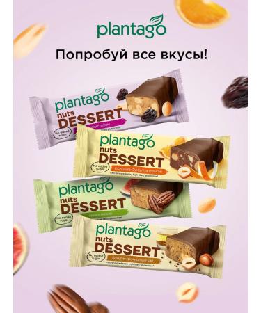 Plantago Walnut bars without sugar in chocolate peanut raisins 12 pcs - Buy Online on GoSupps.com