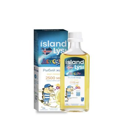 Lysi Fox oil 3+ fat liver cod Lemon 240ml