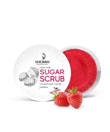 Sherris Sugar scrub strawberries 200g