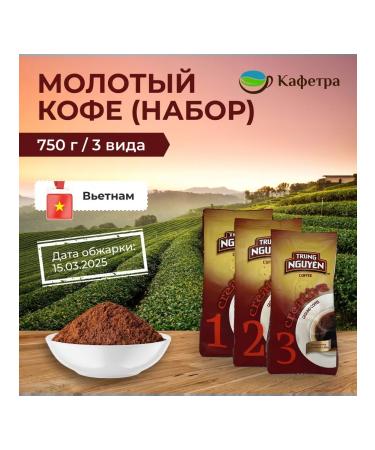 TRUNG NGUYEN Vietnamese coffee ground creative No. 1.2.3 (3 to 250g) - 750 g