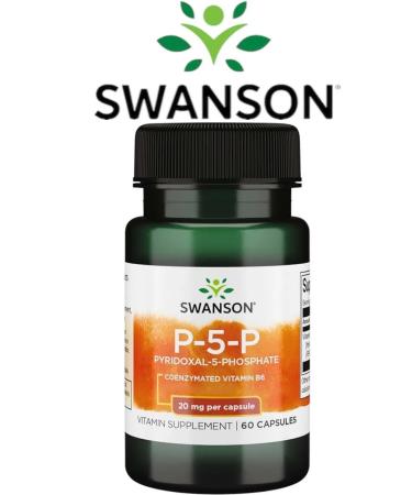 Nutricost Vitamin B6 Swanson P-5-P Pyridoxal-5-Phosphate Pyridoxine