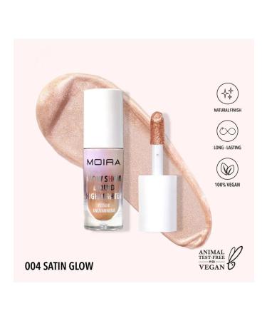 MOIRA Glow Show liquid highlighter (004 Satine Glow)