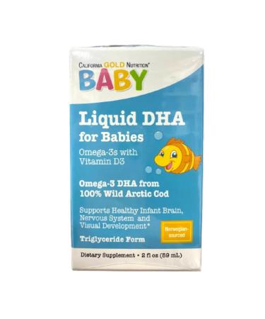 California Gold Nutrition DGK for children liquid omega 3 in the form of triglycerides with d3