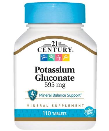 21st Century Potassium Gluconate 595 MG 110 Tablets (potassium gluconate)