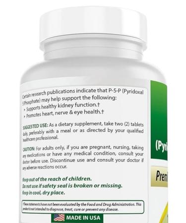 Nutricost Best Naturals P5P Vitamin B6 Pyridoxal 5 Phosphate - Buy Online on GoSupps.com