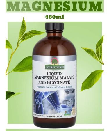 Nature's Answer Magnesium malate and liquid glycinate 480 ml