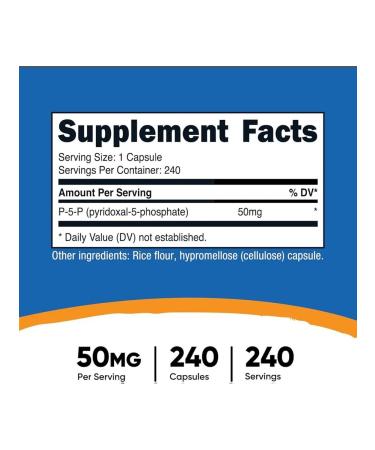 Nutricost P-5-P Pyridoxal-5'-phosphate vitamin b6 - Buy Online on GoSupps.com
