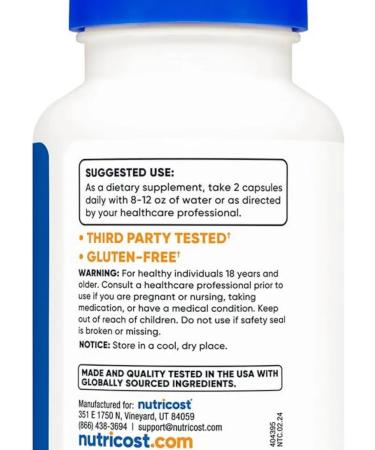 Nutricost Red Yeast Rice 1200MG 120 Capsules - Buy Online on GoSupps.com