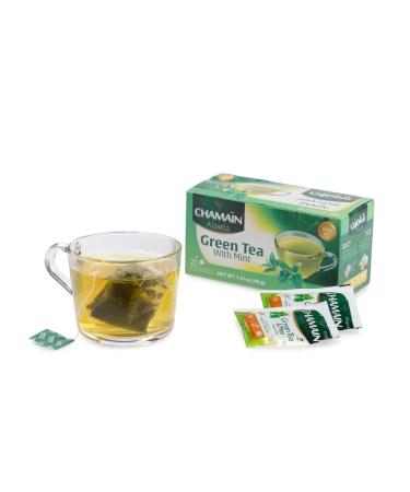 CHAMAIN Natural green tea with mint - Buy Online on GoSupps.com