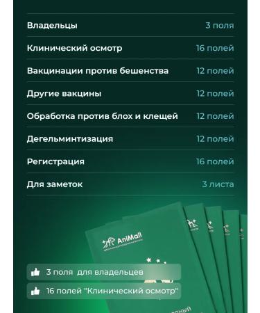 AniMall International veterinary passport for dogs green cats - Buy Online on GoSupps.com