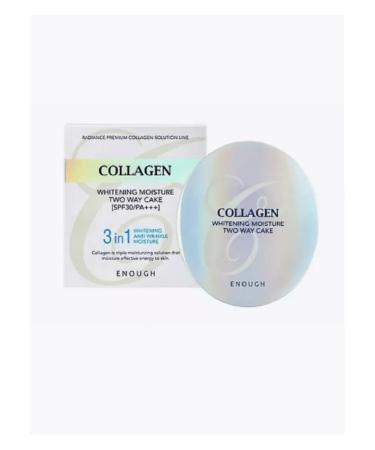 ENOUGH Compact face powder with Whitening 13 collagen - Buy Online on GoSupps.com